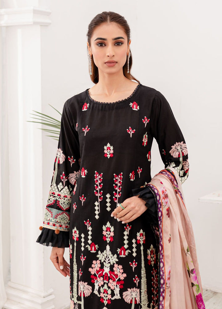 Naayas Embroidered Lawn Suits Unstitched 3 Piece NS24L Mauve - Summer Collection