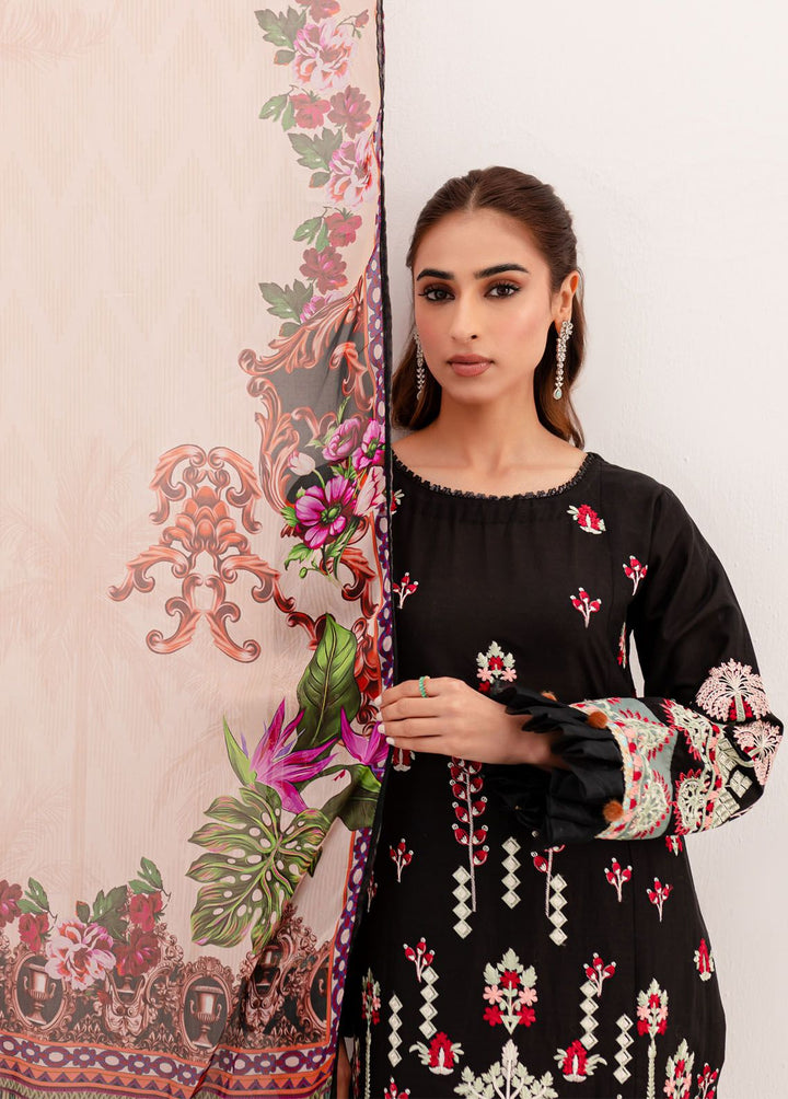 Naayas Embroidered Lawn Suits Unstitched 3 Piece NS24L Mauve - Summer Collection