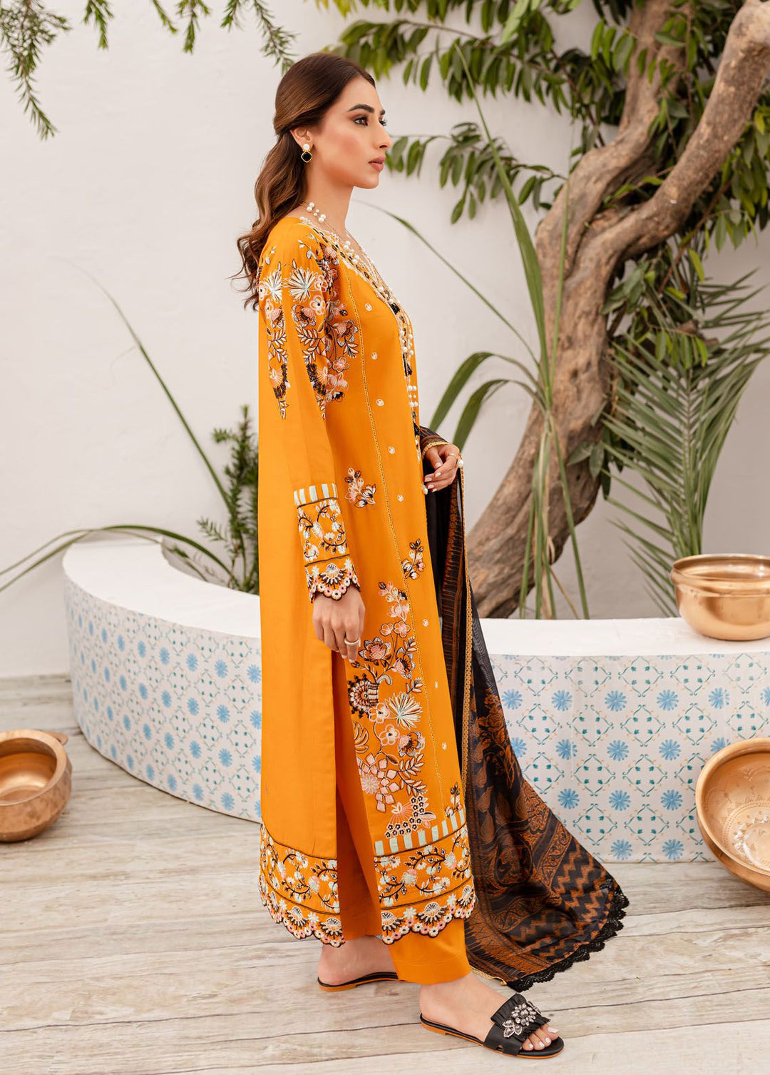 Naayas Embroidered Lawn Suits Unstitched 3 Piece NS24L Myel - Summer Collection