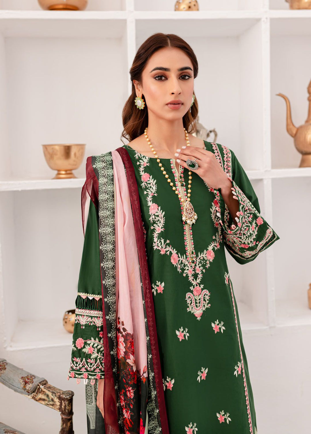 Naayas Embroidered Lawn Suits Unstitched 3 Piece NS24L Raii - Summer Collection
