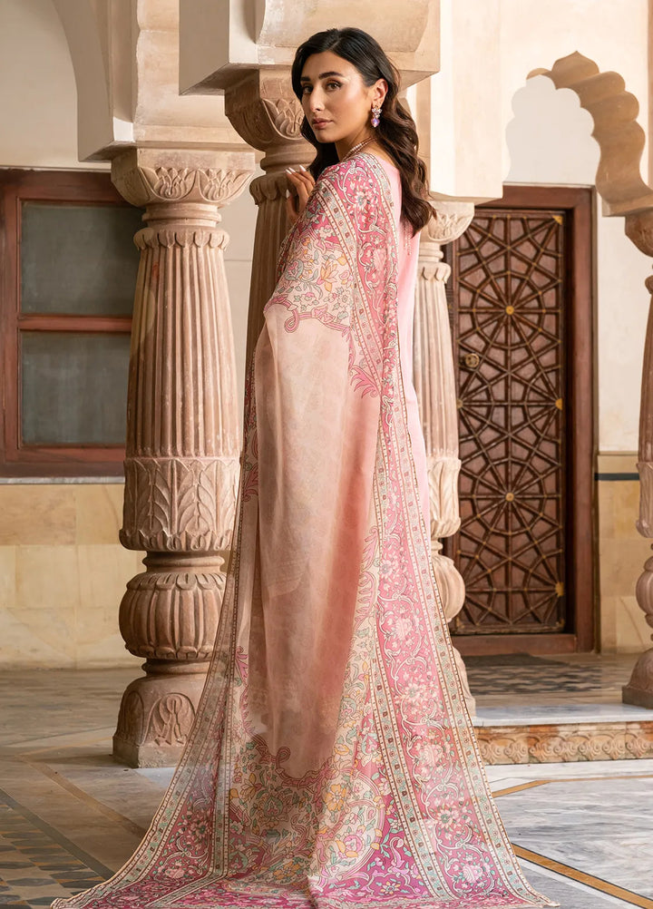 Naayas Pret Embroidered Lawn 3 Piece Suit Misty