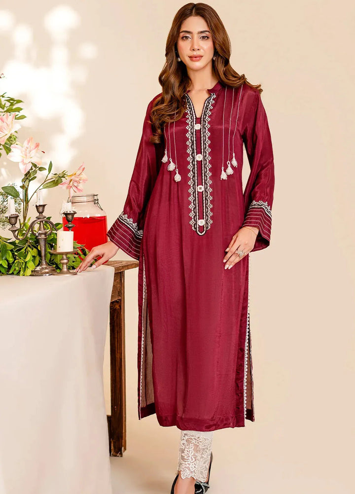 Naayas Pret Embroidered Silk 2 Piece Suit Adiva