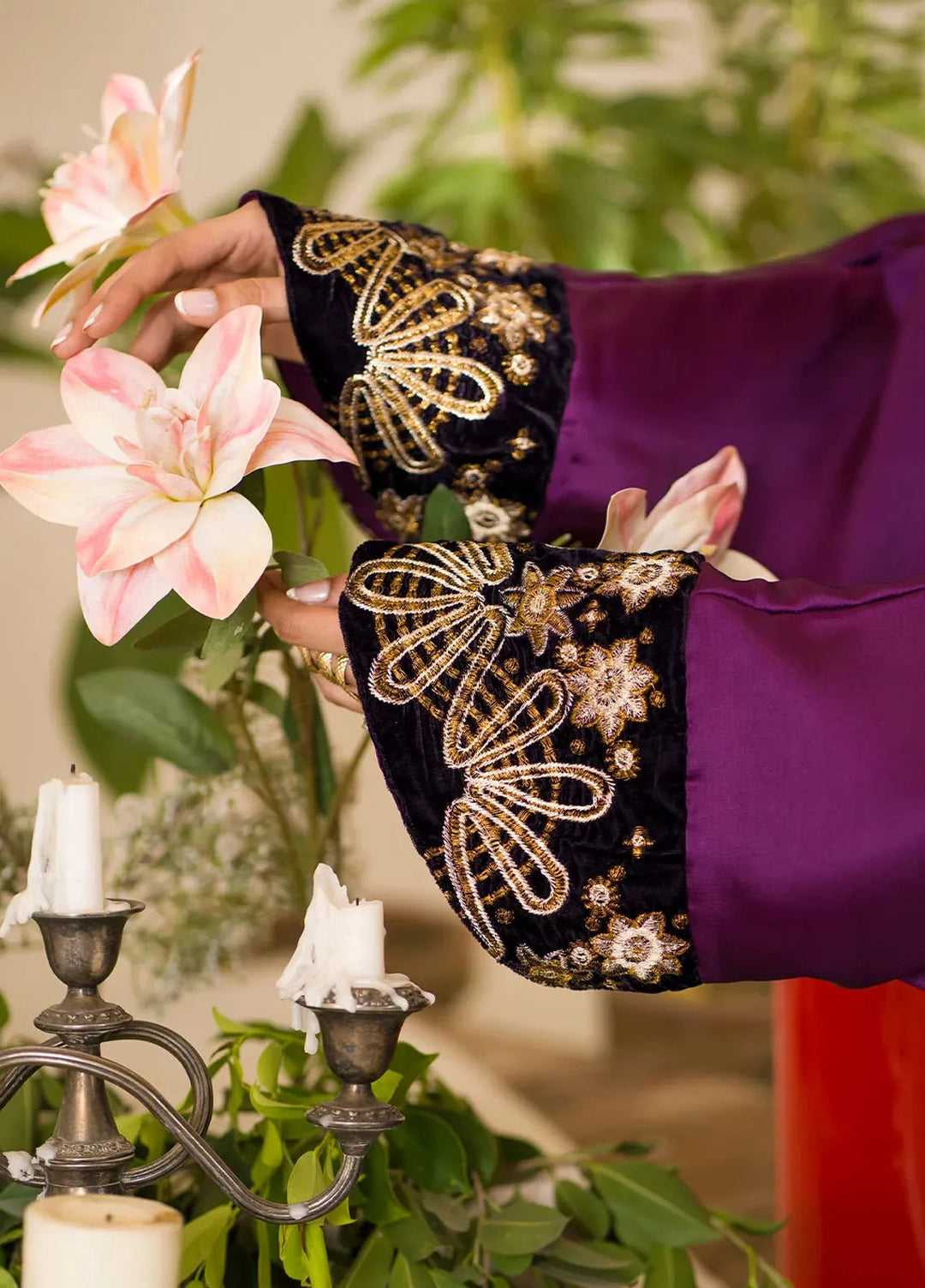 Naayas Pret Embroidered Silk Kaftan Vanya