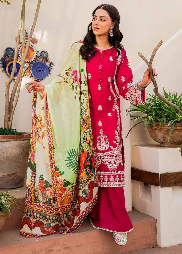 Naayas Embroidered Lawn Suits Unstitched 3 Piece NS23E Amira - Eid Collection