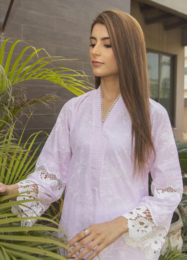 Naaz Couture Luxury Pret Embroidered Lawn Kurta NC23LL Baby Pink