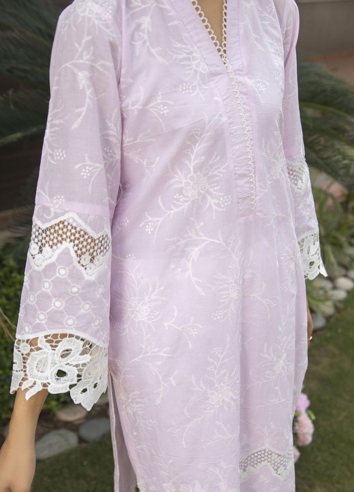 Naaz Couture Luxury Pret Embroidered Lawn Kurta NC23LL Baby Pink