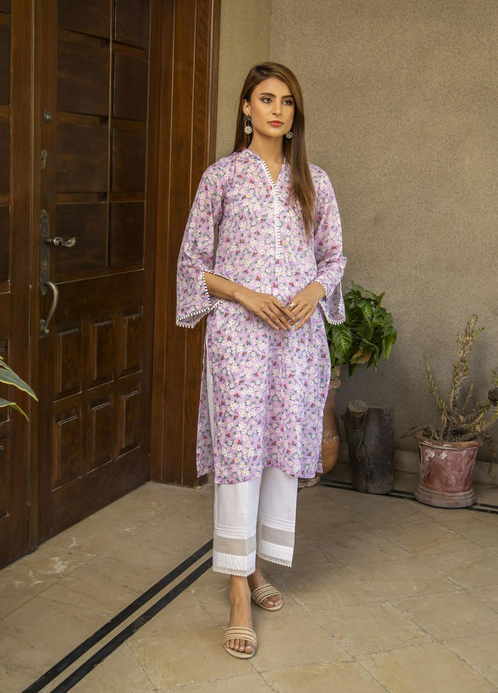 Naaz Couture Casual Pret  Lawn Shirt NC23FP Floral (Purple)