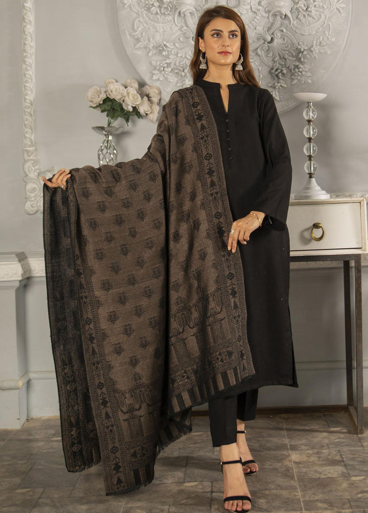 Naaz Couture   Black Pashmina Wool Moonlight shawl - Winter Shawls