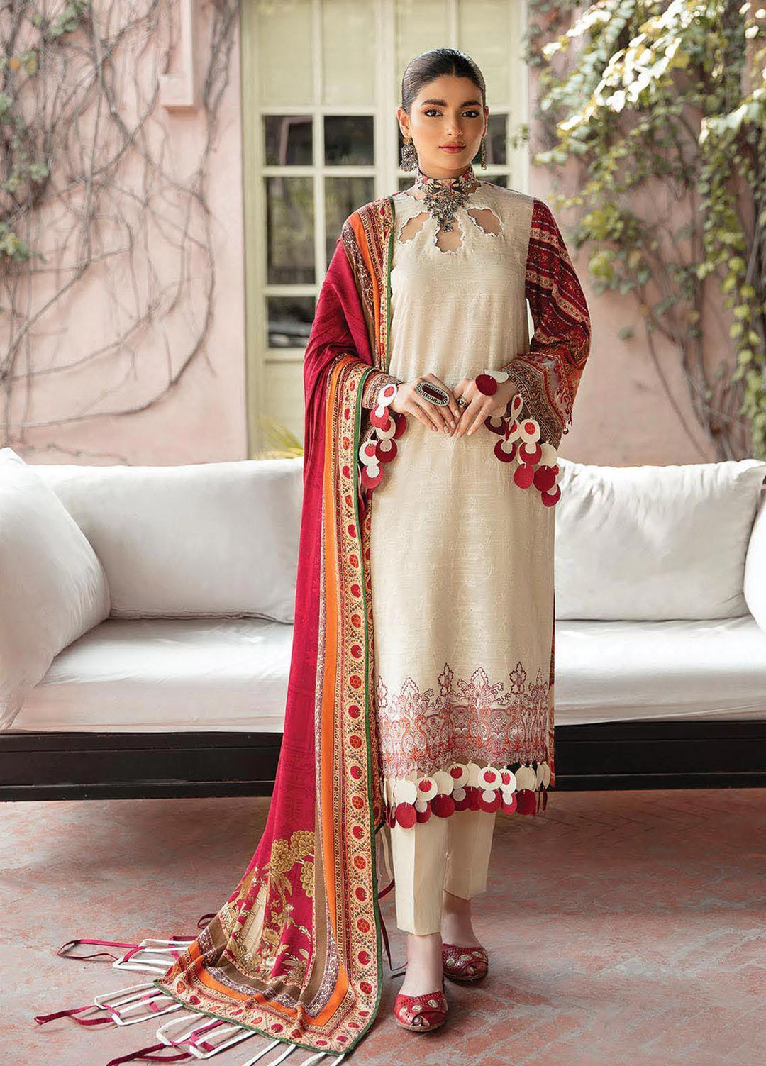Naazaan Faixa Faixal by Ittehad Textiles Embroidered Khaddar Suits Unstitched 3 Piece IT21NF NZ-09 ZINAT - Winter Collection