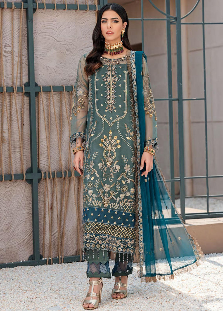 Nafasat By Emaan Adeel Embroidered Organza Suits Unstitched 3 Piece EA22N NF-01 - Formal Collection