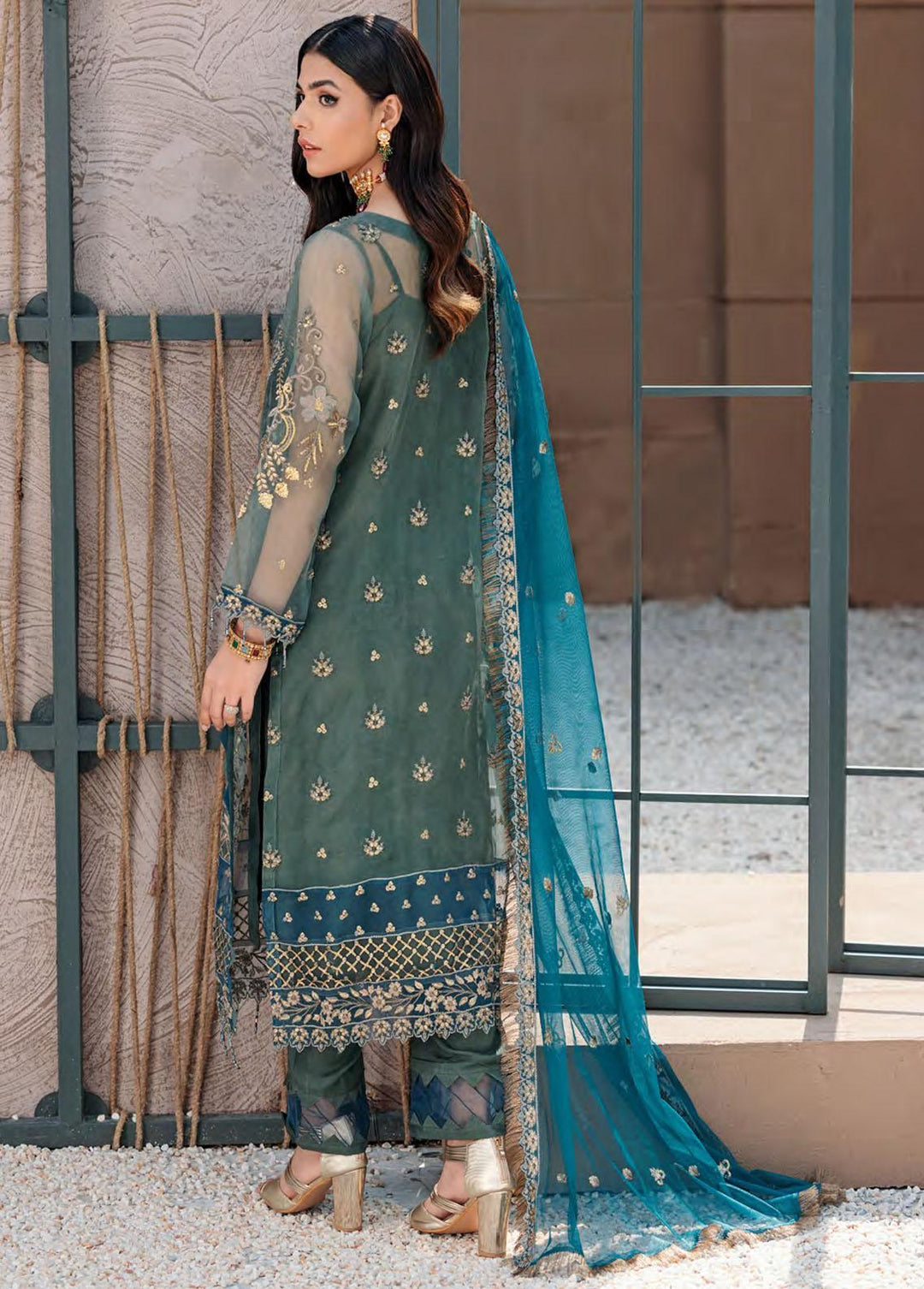Nafasat By Emaan Adeel Embroidered Organza Suits Unstitched 3 Piece EA22N NF-01 - Formal Collection