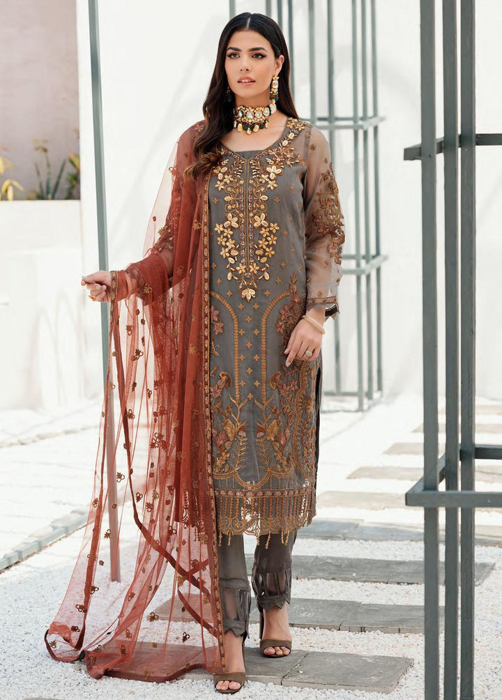 Nafasat By Emaan Adeel Embroidered Organza Suits Unstitched 3 Piece EA22N NF-03 - Formal Collection
