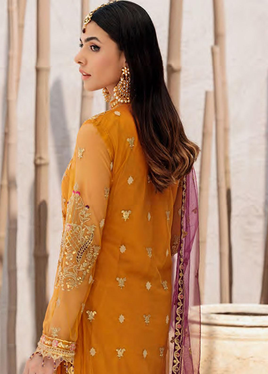 Nafasat By Emaan Adeel Embroidered Net Suits Unstitched 3 Piece EA22N NF-06 - Formal Collection