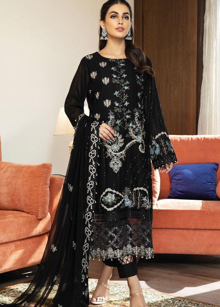 Nafasat by House of Nawab Embroidered Lawn Suits Unstitched 3 Piece HON21NF 08 KAIF - Luxury Collection