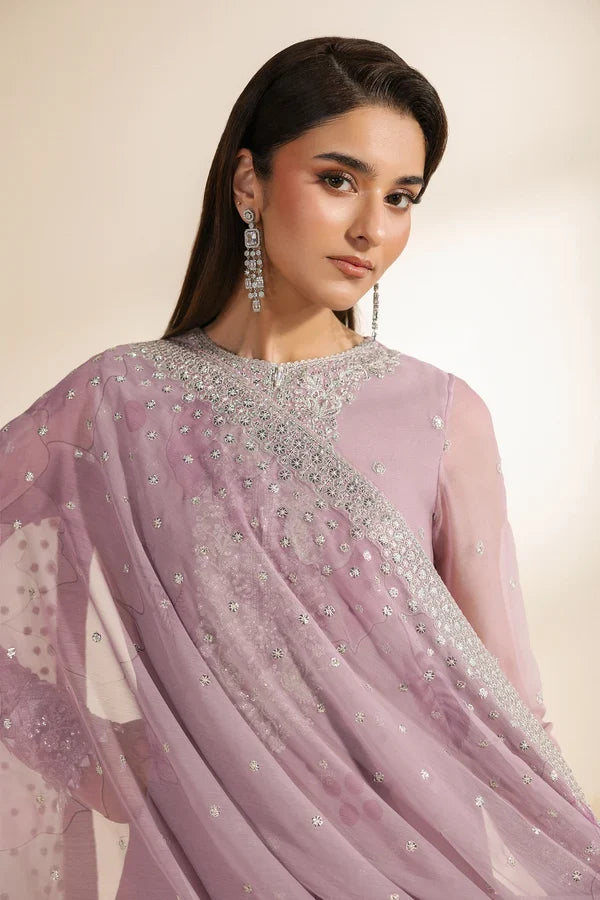 Meraki by Zarif Unstitched Embroidered Chiffon 3 Piece Suit ZR26UCM NAHLA 04 - Festive Collection