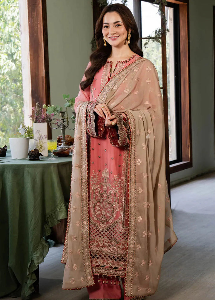 Naina By Imrozia Embroidered Chiffon Suit Unstitched 3 Piece IMP24N I-189 Aainaa - Formals Collection