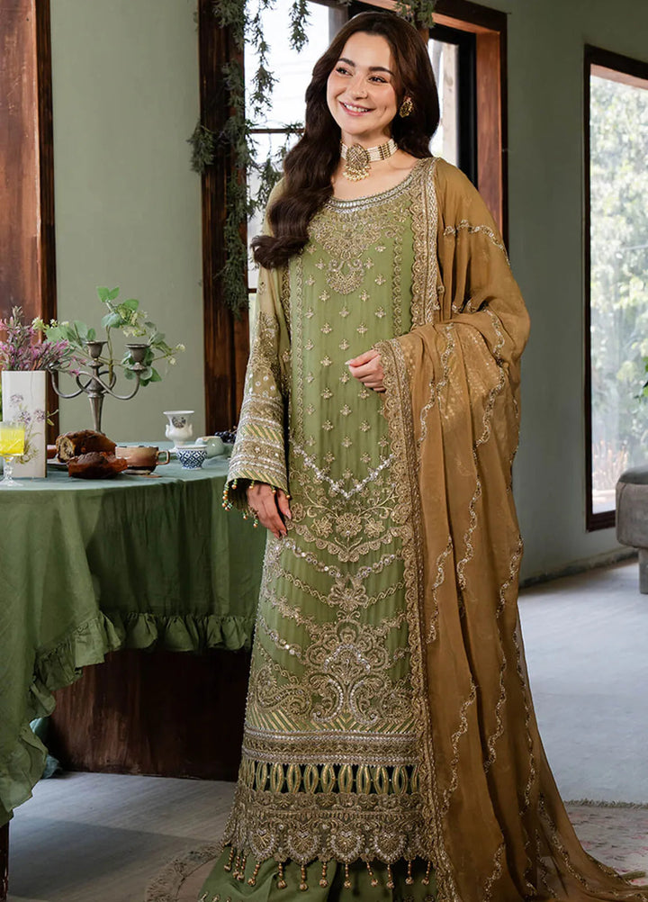 Naina By Imrozia Embroidered Chiffon Suit Unstitched 3 Piece IMP24N I-191 Aabia - Formals Collection