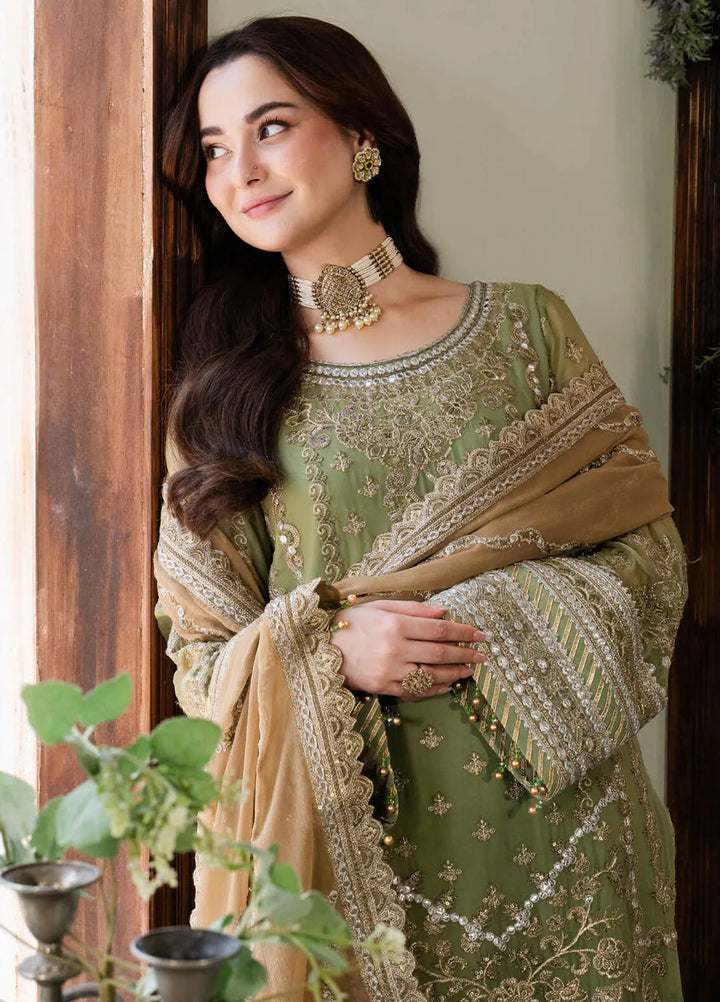 Naina By Imrozia Embroidered Chiffon Suit Unstitched 3 Piece IMP24N I-191 Aabia - Formals Collection