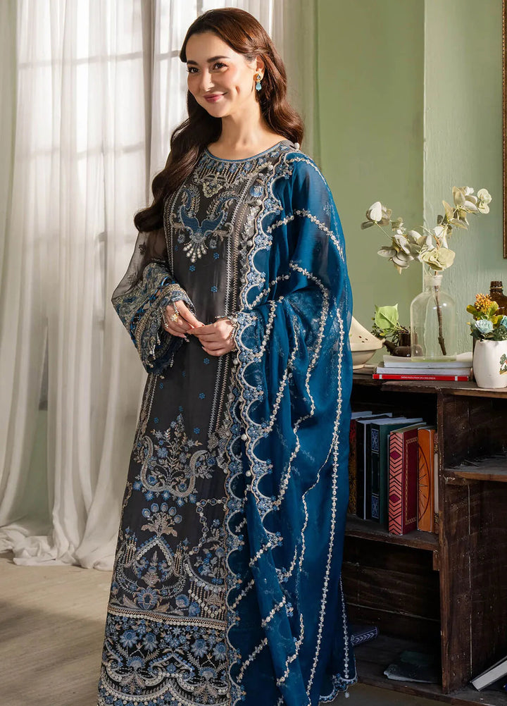 Naina By Imrozia Embroidered Chiffon Suit Unstitched 3 Piece IMP24N I-192 Nazaha - Formals Collection