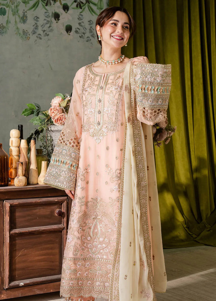 Naina By Imrozia Embroidered Chiffon Suit Unstitched 3 Piece IMP24N I-193 Kashud - Formals Collection