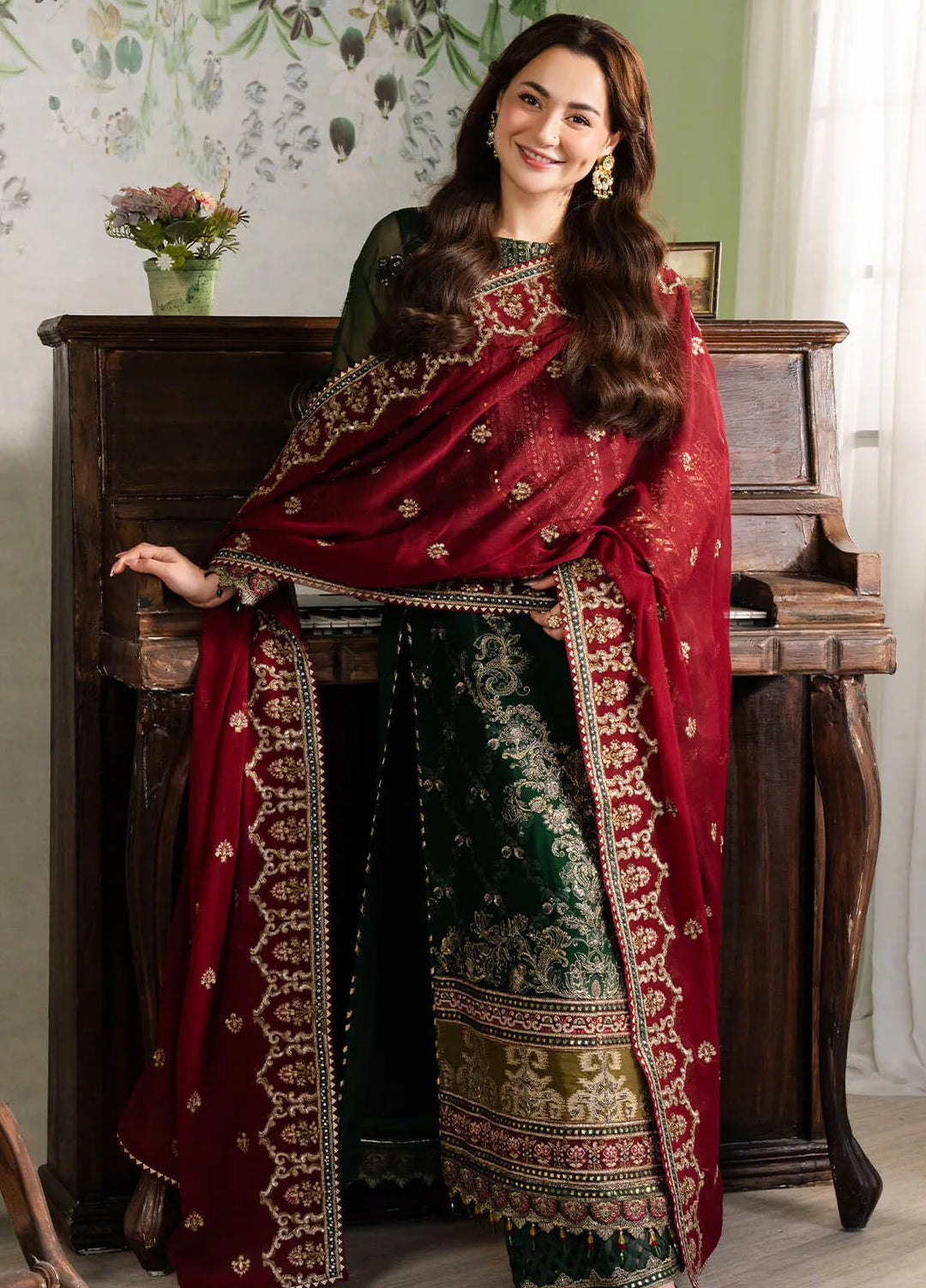 Naina By Imrozia Embroidered Chiffon Suit Unstitched 3 Piece IMP24N I-194 Nafay - Formals Collection
