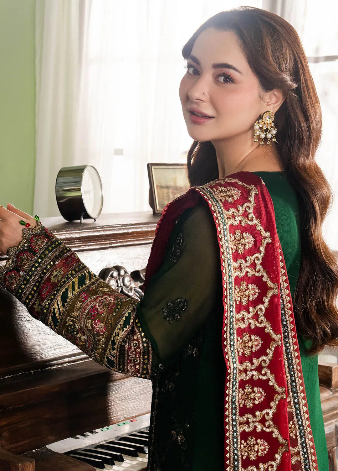 Naina By Imrozia Embroidered Chiffon Suit Unstitched 3 Piece IMP24N I-194 Nafay - Formals Collection