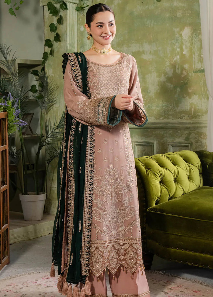 Naina By Imrozia Embroidered Chiffon Suit Unstitched 3 Piece IMP24N I-195 Gul - Formals Collection