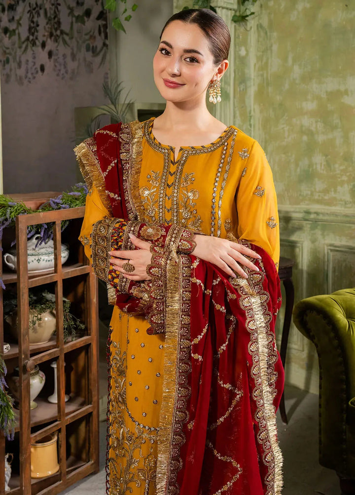 Naina By Imrozia Embroidered Chiffon Suit Unstitched 3 Piece IMP24N I-196 Naaz - Formals Collection