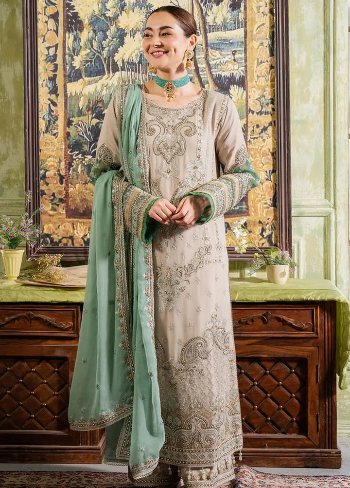 Naina By Imrozia Embroidered Chiffon Suit Unstitched 3 Piece IMP24N I-198 Beena - Formals Collection
