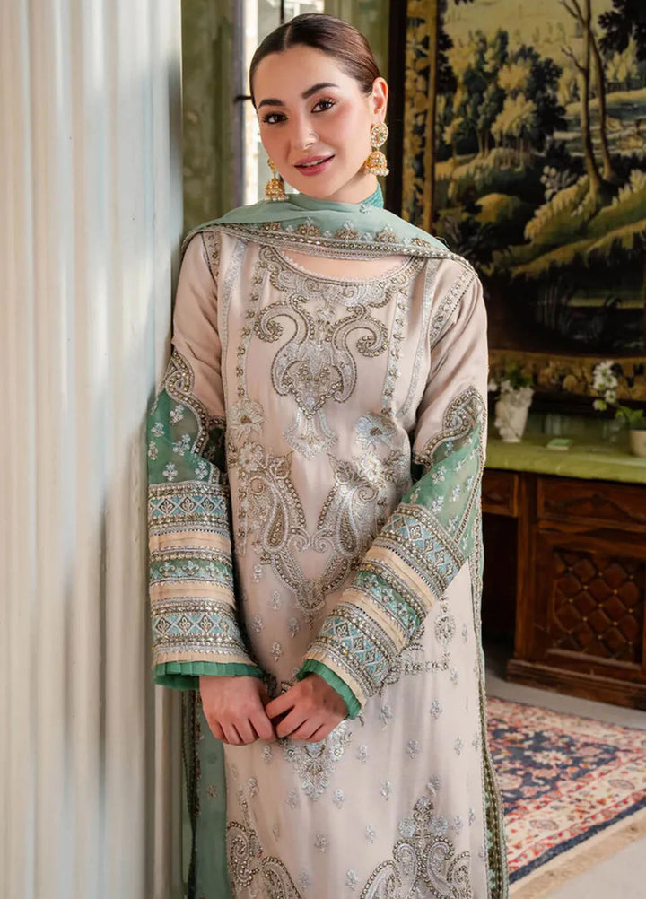 Naina By Imrozia Embroidered Chiffon Suit Unstitched 3 Piece IMP24N I-198 Beena - Formals Collection