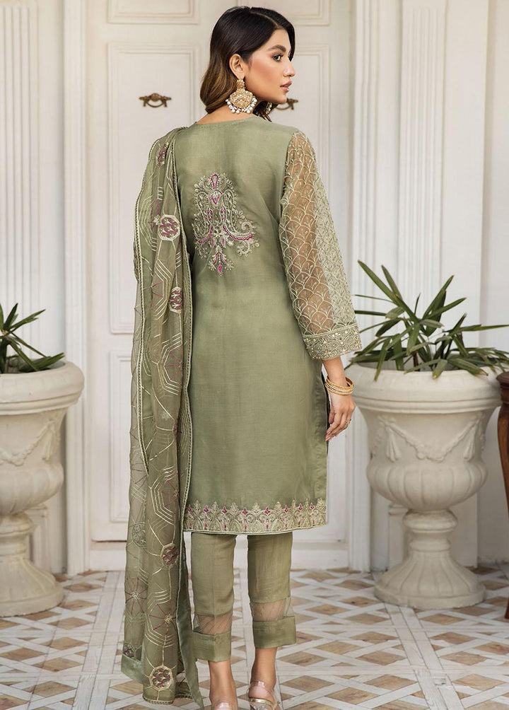 Nainsukh by House of Nawab Embroidered Organza Suits Unstitched 3 Piece HON22-N2 Kibrat 3B - Luxury Collection