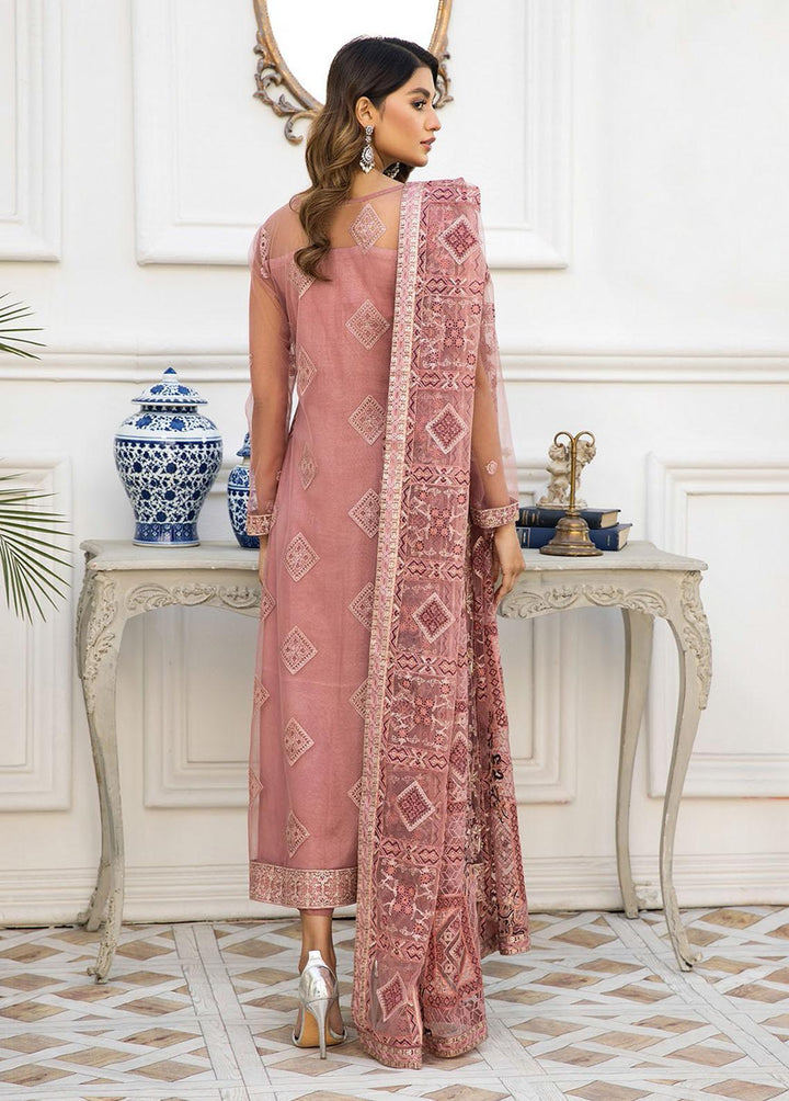 Nainsukh by House of Nawab Embroidered Net Suits Unstitched 3 Piece HON22-N2 Taybah 4A - Luxury Collection