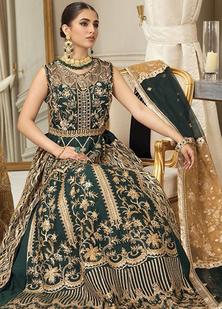 Nainsukh by House of Nawab Embroidered Organza Suits Unstitched 3 Piece HON23-N3 01 Hazwa (A) - Luxury Collection