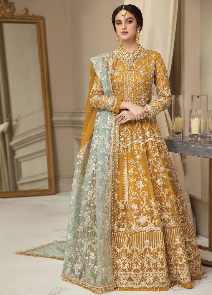 Nainsukh by House of Nawab Embroidered Organza Suits Unstitched 3 Piece HON23-N3 01 Hazwa (B) - Luxury Collection