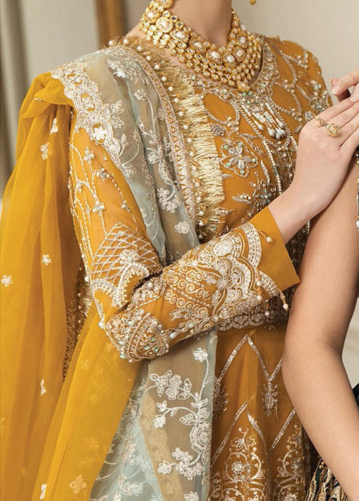 Nainsukh by House of Nawab Embroidered Organza Suits Unstitched 3 Piece HON23-N3 01 Hazwa (B) - Luxury Collection