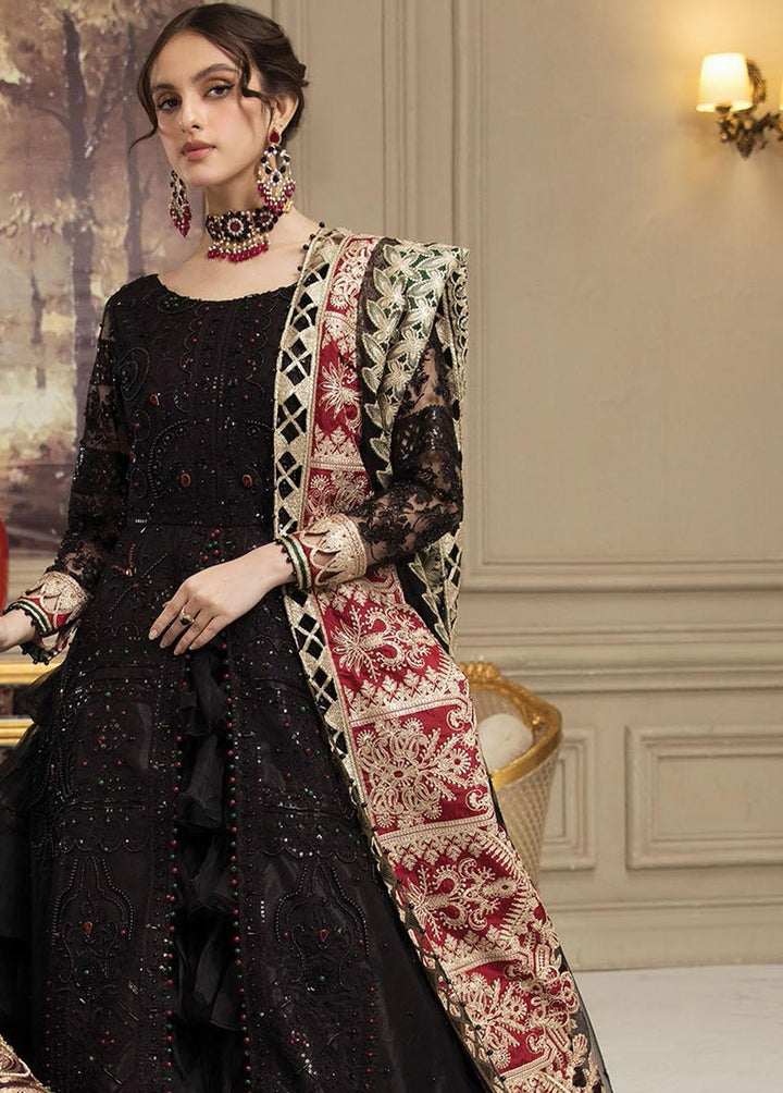 Nainsukh by House of Nawab Embroidered Net Suits Unstitched 3 Piece HON23-N3 02 Furat (B) - Luxury Collection