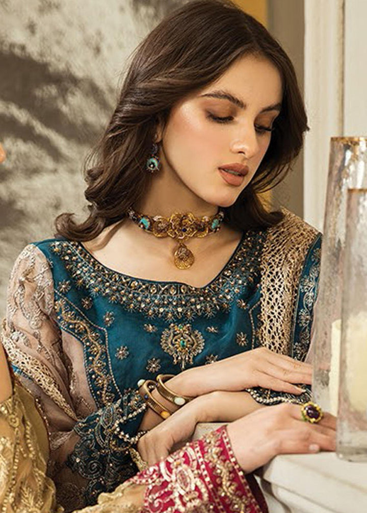 Nainsukh by House of Nawab Embroidered Organza Suits Unstitched 3 Piece HON23-N3 04 Hana (B) - Luxury Collection
