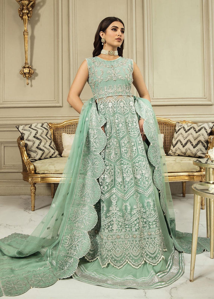 Nainsukh by House of Nawab Embroidered Net Suits Unstitched 3 Piece HON23-N3 05 Farisha (A) - Luxury Collection