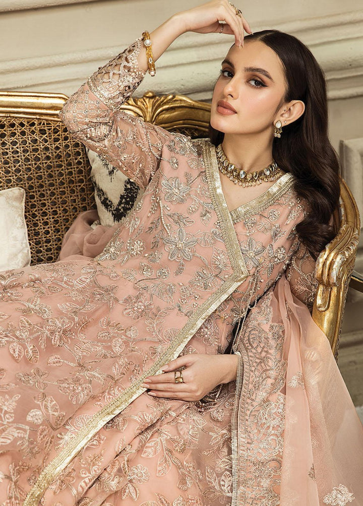 Nainsukh by House of Nawab Embroidered Organza Suits Unstitched 3 Piece HON23-N3 06 Shifa (A) - Luxury Collection