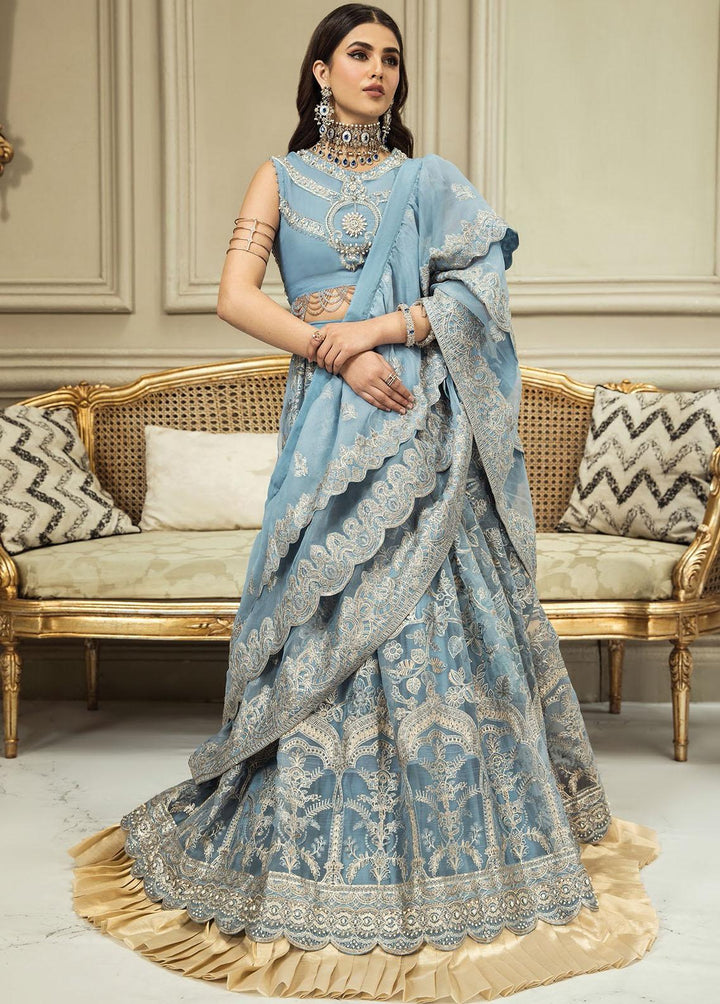 Nainsukh by House of Nawab Embroidered Organza Suits Unstitched 3 Piece HON23-N3 06 Shifa (B) - Luxury Collection