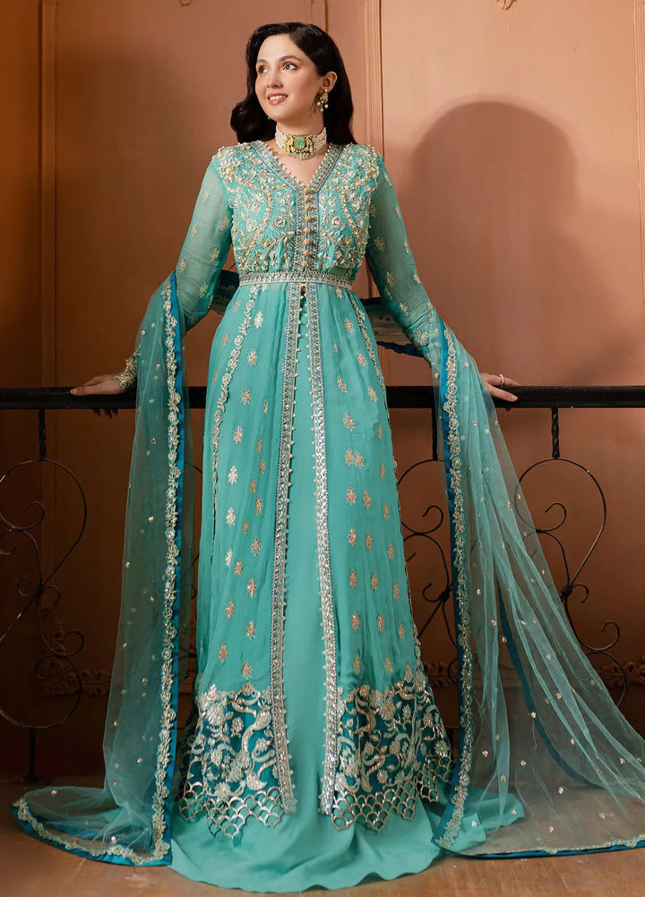 Naira by Roheenaz Embroidered Chiffon Suit Unstitched 4 Piece ENZ24N RNZ-02 Samira - Luxury Collection