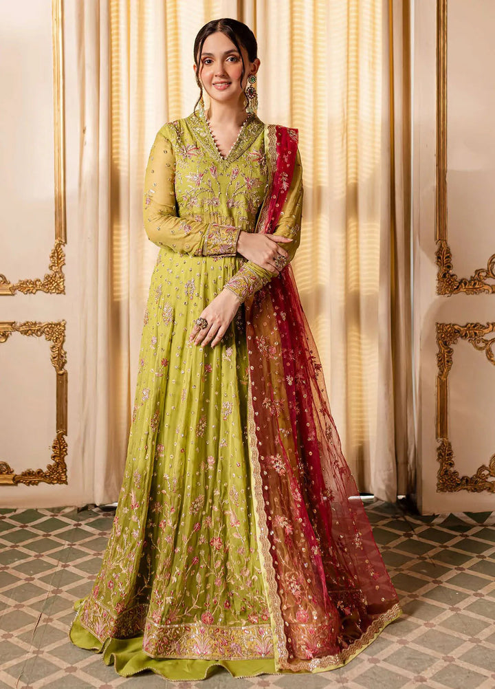 Naira by Roheenaz Embroidered Chiffon Suit Unstitched 4 Piece ENZ24N RNZ-04 Inaya - Luxury Collection