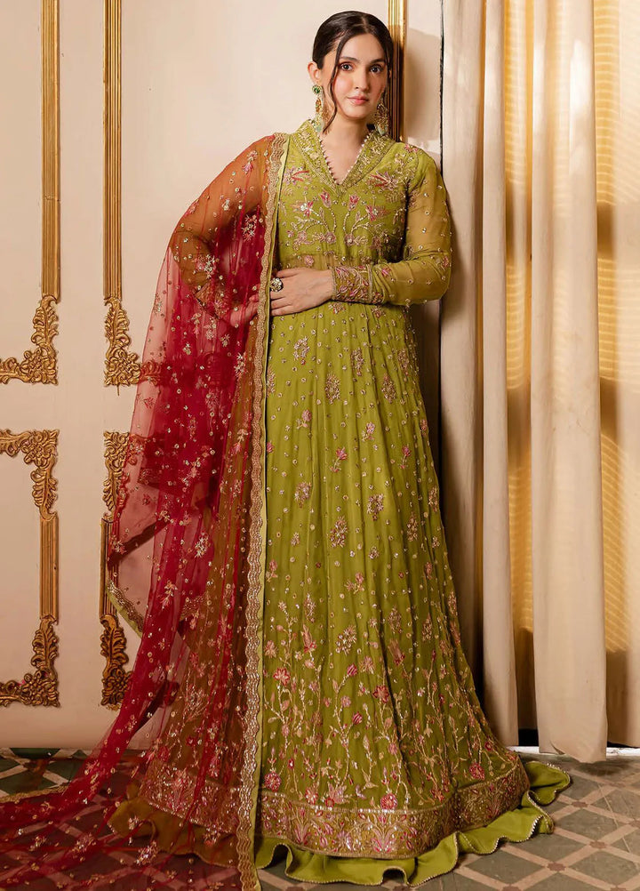 Naira by Roheenaz Embroidered Chiffon Suit Unstitched 4 Piece ENZ24N RNZ-04 Inaya - Luxury Collection