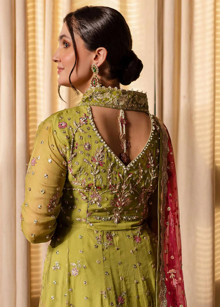 Naira by Roheenaz Embroidered Chiffon Suit Unstitched 4 Piece ENZ24N RNZ-04 Inaya - Luxury Collection