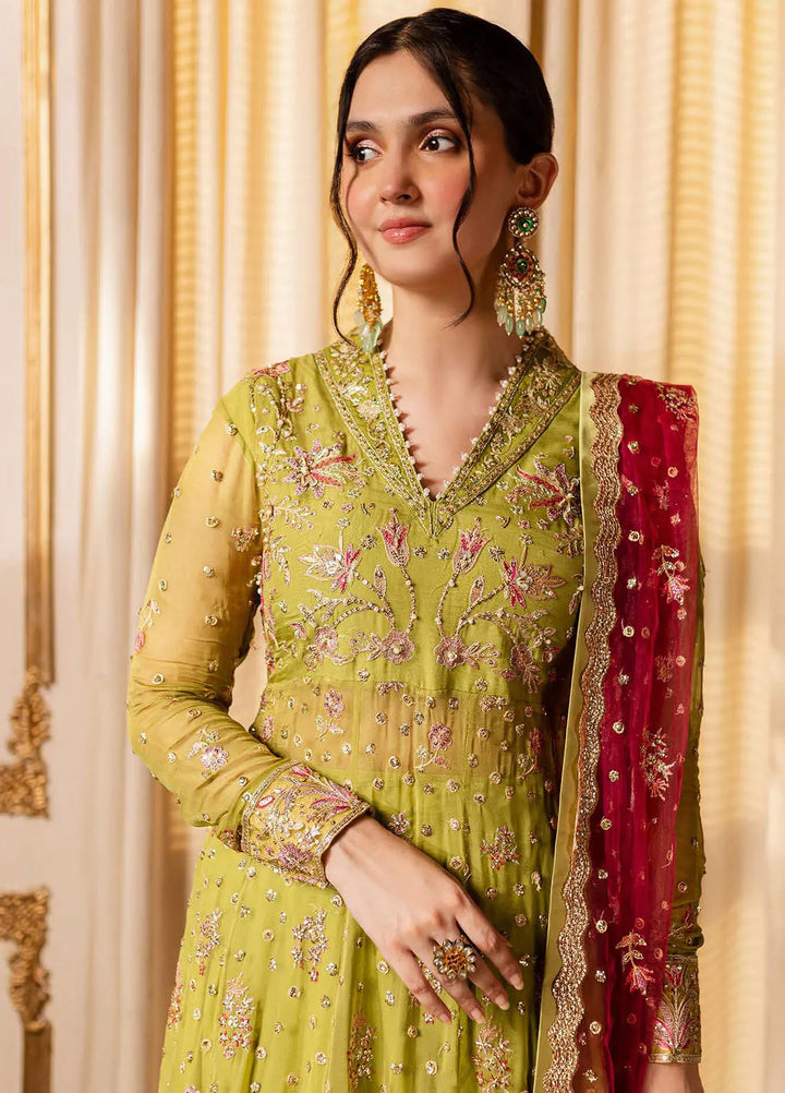 Naira by Roheenaz Embroidered Chiffon Suit Unstitched 4 Piece ENZ24N RNZ-04 Inaya - Luxury Collection