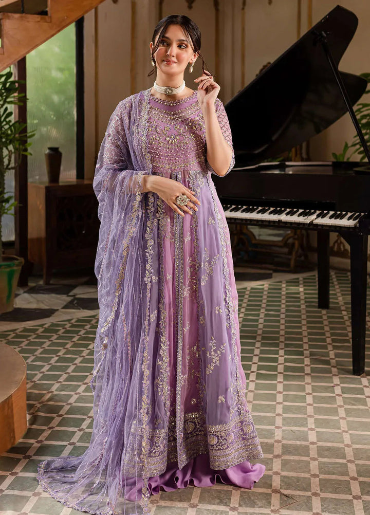 Naira by Roheenaz Embroidered Chiffon Suit Unstitched 4 Piece ENZ24N RNZ-05 Selina - Luxury Collection