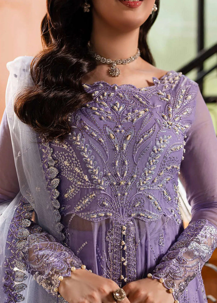 Naira by Roheenaz Embroidered Chiffon Suit Unstitched 4 Piece ENZ24N RNZ-06 Zaina - Luxury Collection