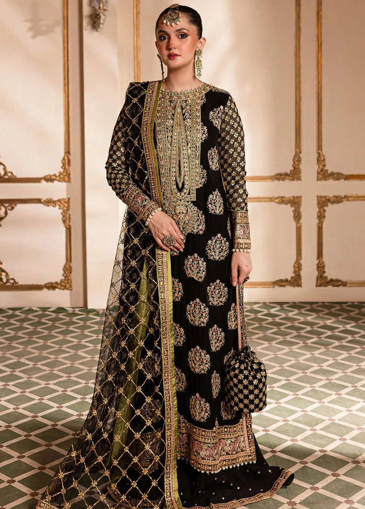 Naira by Roheenaz Embroidered Organza Suit Unstitched 4 Piece ENZ24N RNZ-03 Taliya - Luxury Collection