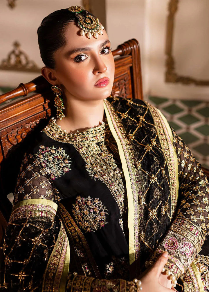 Naira by Roheenaz Embroidered Organza Suit Unstitched 4 Piece ENZ24N RNZ-03 Taliya - Luxury Collection