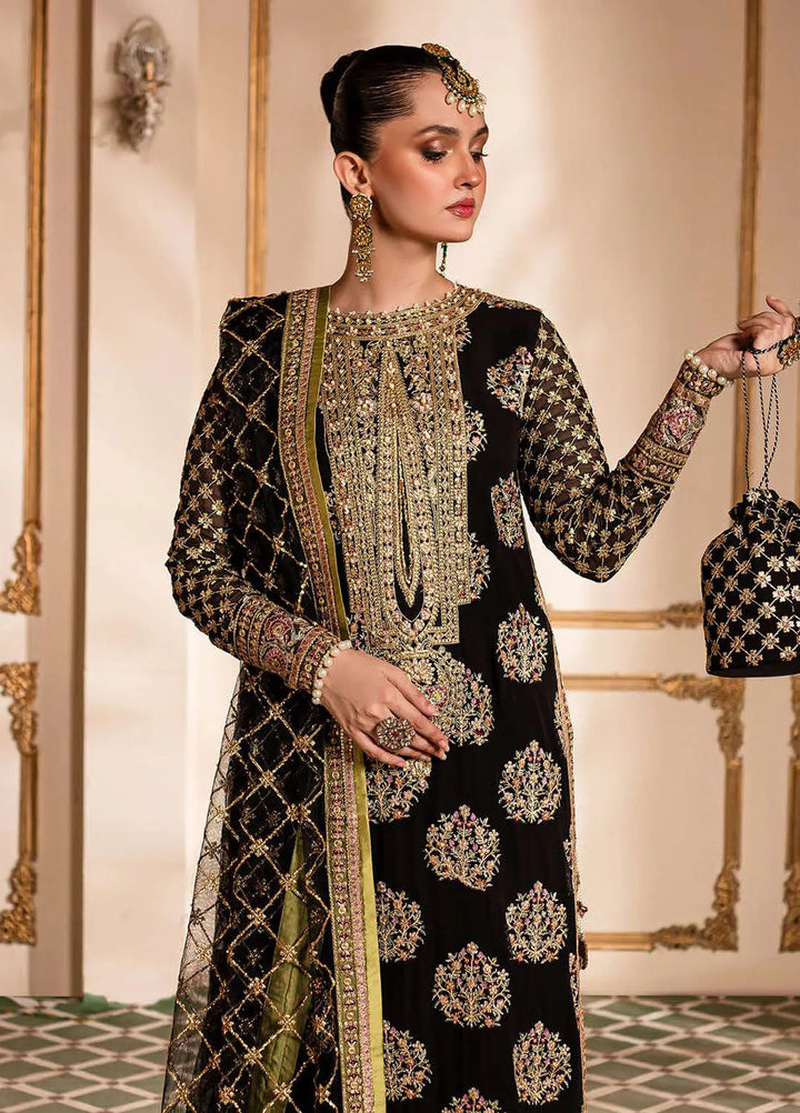 Naira by Roheenaz Embroidered Organza Suit Unstitched 4 Piece ENZ24N RNZ-03 Taliya - Luxury Collection